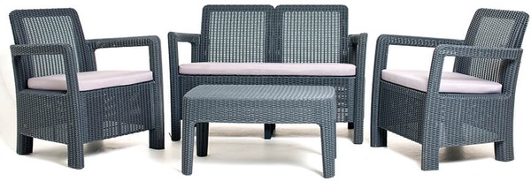 Conjunto jardin Keter Tarifa Lounge gris Conjunto jardin Keter Tarifa Lounge gris
